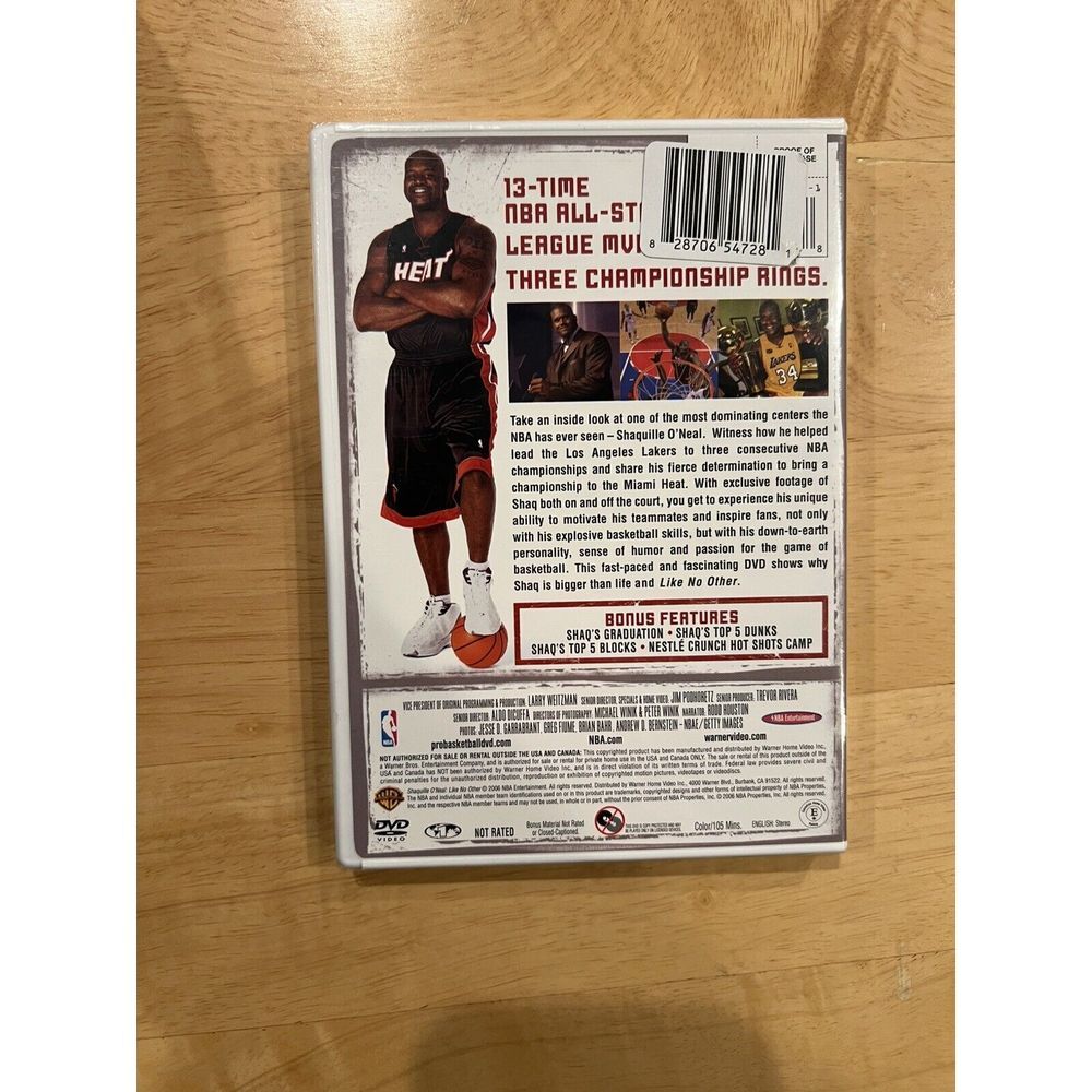 NBA Player Profile: Shaquille O'Neil Like‎ No Other (DVD) NEW, sealed - Picture 2 of 3